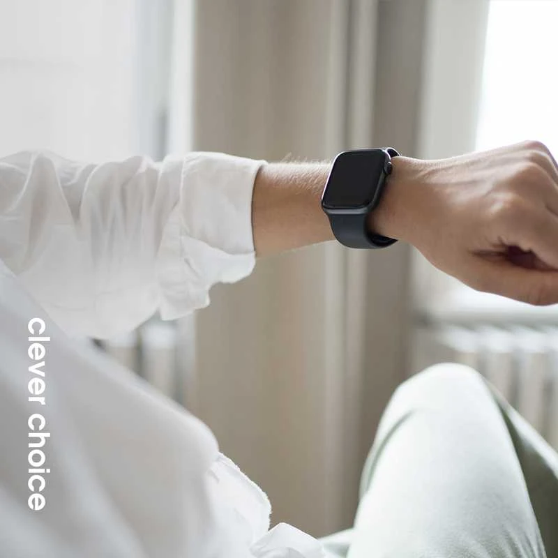 „Crong Liquid“ – dirželis „Apple Watch“ 44/45/46/49 mm (tamsiai mėlynas)