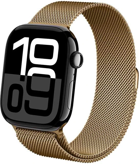 Crong Milano Steel – Nerūdijantis plienas strap for Apple Watch 44/45/46/49 mm (rose auksinis)