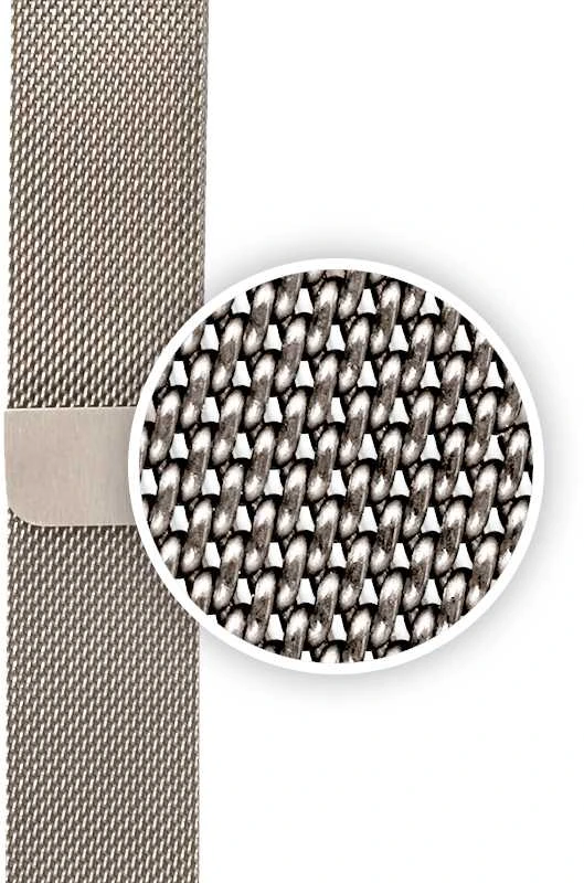 Crong Milano Steel – Nerūdijantis plienas apyrankė skirta Apple Watch 38/40/41/42 mm champagne