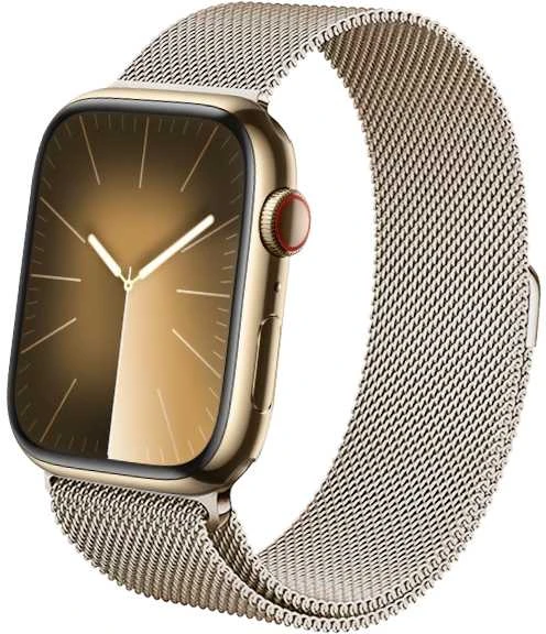 Crong Milano Steel – Nerūdijantis plienas apyrankė skirta Apple Watch 38/40/41/42 mm champagne