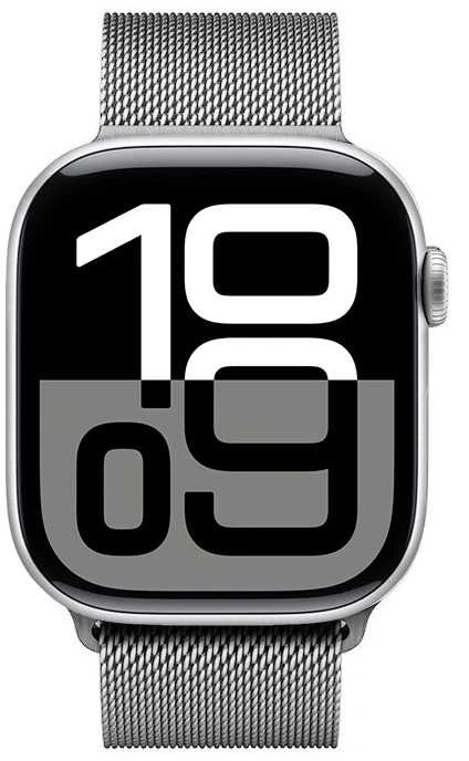 Išmaniojo laikrodžio Apple 1/2/3/4/5 nerūdijančio plieno Crong Milano Steel dirželis, Sidabrinės spalvos, 38/40mm