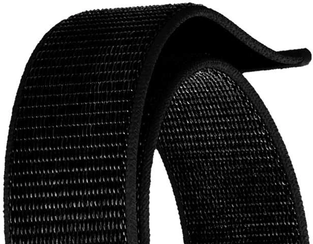 „Crong Nylon Reflex“ sportinis dirželis „Apple Watch“ 38/40/41/42 mm (juodas)