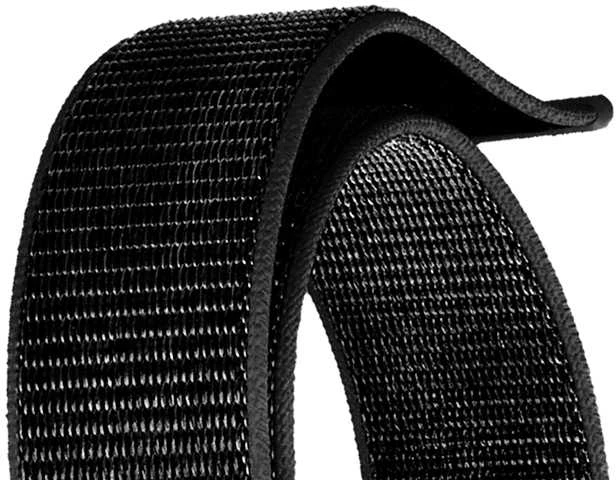 „Crong Nylon Reflex“ – sportinis dirželis „Apple Watch“ 44/45/46/49 mm (juodas)