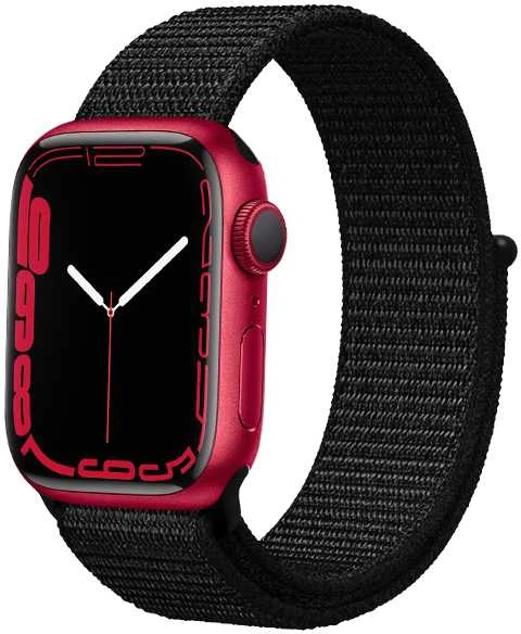 „Crong Nylon Reflex“ – sportinis dirželis „Apple Watch“ 44/45/46/49 mm (juodas)
