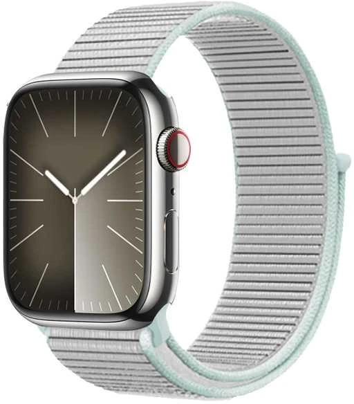 Crong Nylon – Sport apyrankė skirta Apple Watch 38/40/41/42 mm Pastel Pilkas