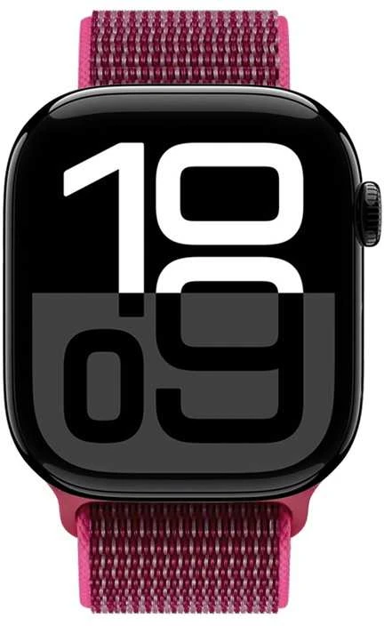 „Crong Nylon“ sportinė apyrankė, skirta „Apple Watch“ 38/40/41/42 mm (rausvai raudona)