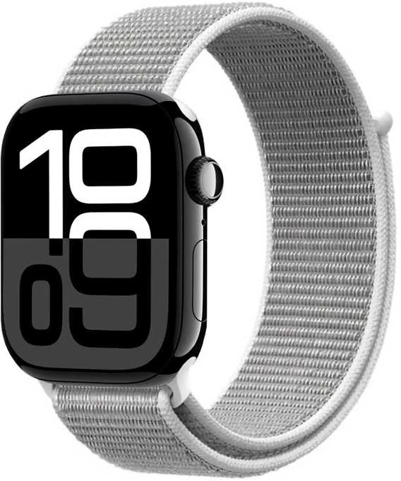 Crong Nylon - Sport Band for Apple Watch 44/45/46/49 mm (Sidabrinis Pilkas)