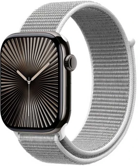 Crong Nylon - Sport Band for Apple Watch 44/45/46/49 mm (Sidabrinis Pilkas)