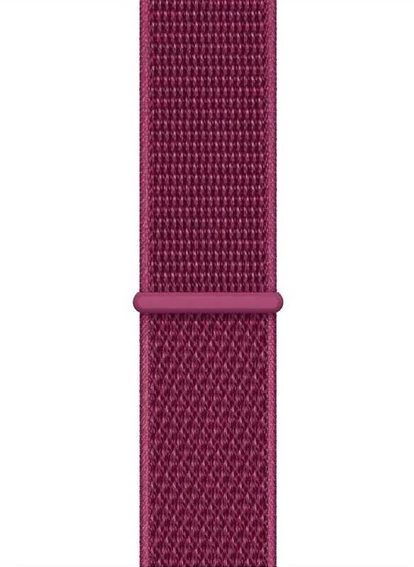 „Crong Nylon“ sportinė apyrankė, skirta „Apple Watch“ 38/40/41/42 mm (rausvai raudona)