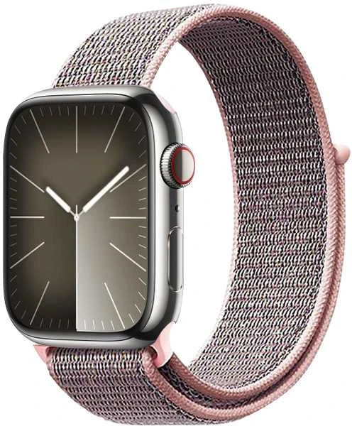 „Crong Nylon“ – sportinis dirželis „Apple Watch 38/40/41/42 mm“ (šviesiai raudonas)