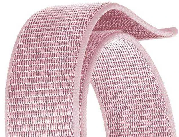 „Crong Nylon“ – sportinis dirželis „Apple Watch 38/40/41/42 mm“ (pudrinė)