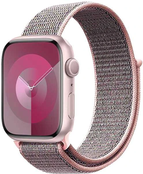 „Crong Nylon“ – sportinis dirželis „Apple Watch 38/40/41/42 mm“ (šviesiai raudonas)