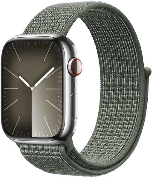 „Crong Nylon“ – sportinis dirželis „Apple Watch“ 44/45/46/49 mm (karinis žalias)