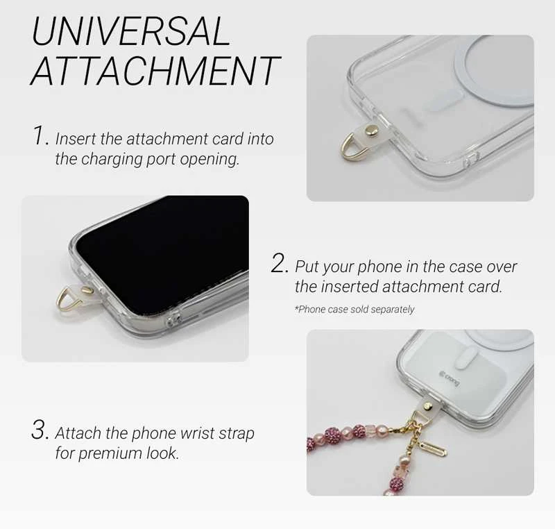 Crong Phone Charm - virvelė telefonui Marble Beads