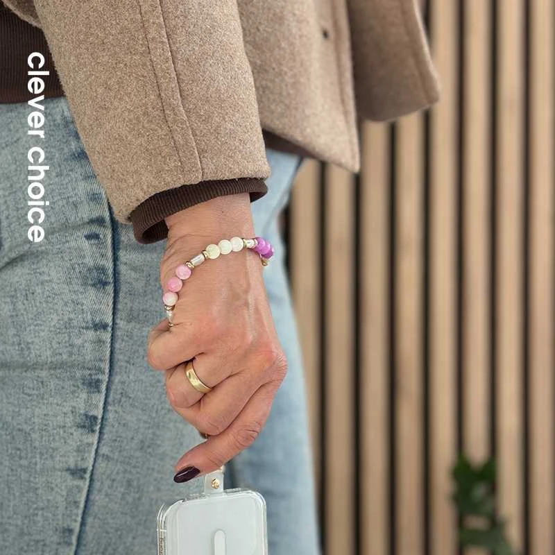 Crong Phone Charm - virvelė telefonui Pearls