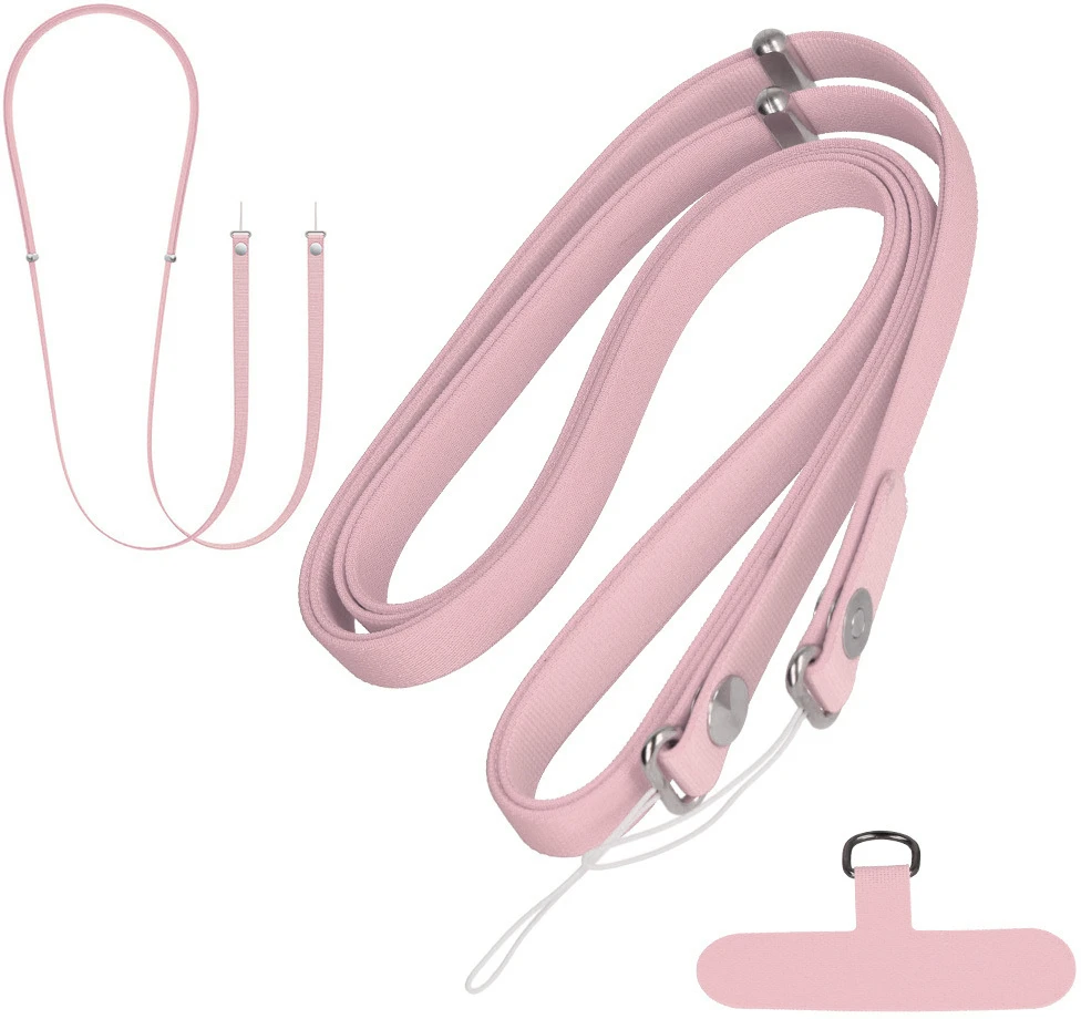 Dėklas Fusion Accessories Per petį nešiojamas dirželis – rožinis
