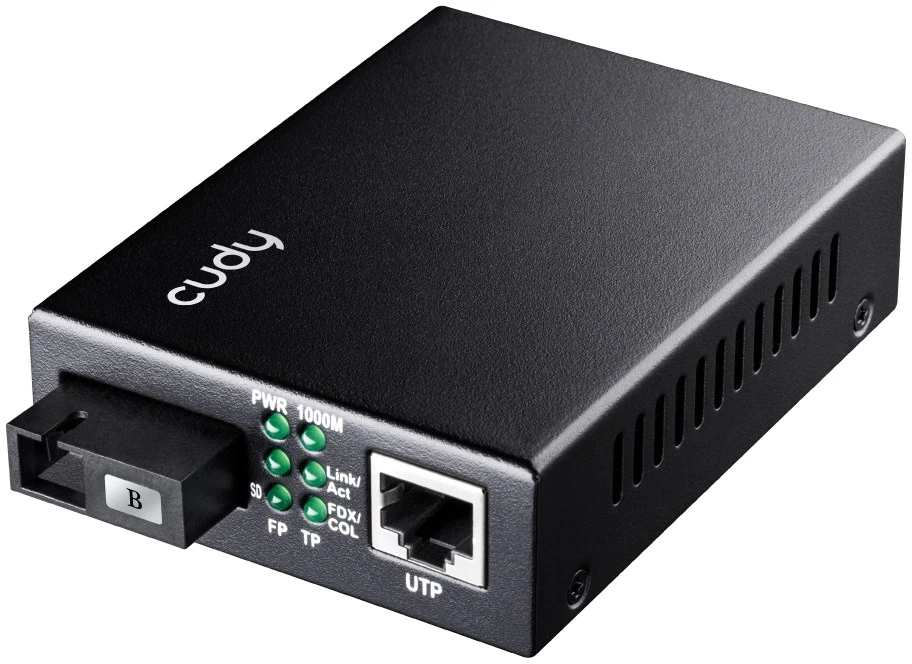 Cudy MC100GSB-60B network media converter 1000 Mbit/s Multi-mode, Single-mode Juodas