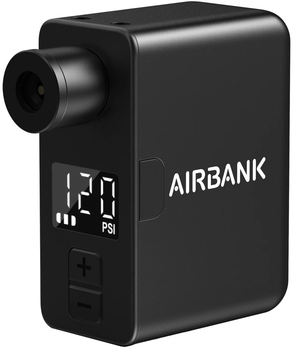 Elektrinė Dviračio Pompa - CYCPLUS AS1 PRO Pocket Pro Airbank, 120 PSI, USB-C, LED Ekranas, Juoda