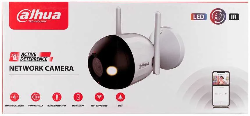 Dahua Kamera Dahua Technology DH-F4C-PV apsaugos kamera Bullet IP apsaugos kamera Vidaus ir lauko 2560 x 1440 pikselių Sieninė
