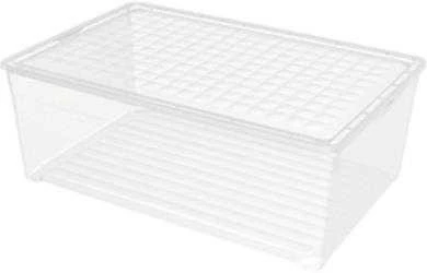 Daiktadėžė CURVER, 45 l, skaidri, 59,6×39,4×23 cm
