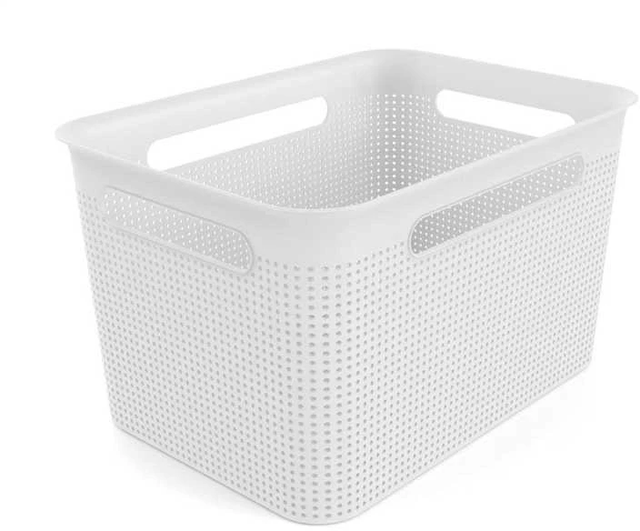 Daiktadėžė ROTHO BRISEN, 16 l, balta, 36×26,2×21,1 cm