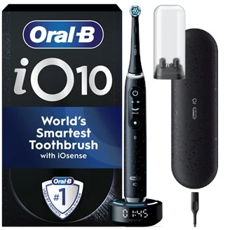 Elektrinis dantų šepetėlis Oral-B iO10 iOM10.1B4.2AD, Juodas