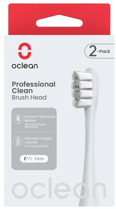 Oclean Professional Clean Šepetėlio galvutė P1C9 Sidabrinis 2pcs