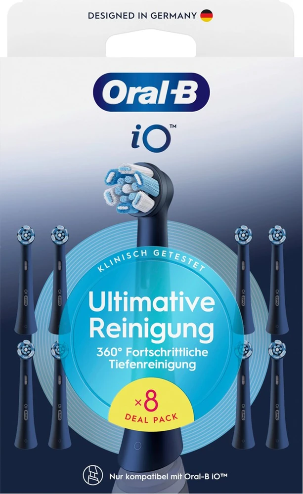 Oral-B 8700216778640 dantų šepetėlio galvutė 8 vnt Juoda