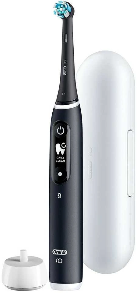 Oral-B Elektrinis dantų šepetėlis | iO6s | Įkraunamas | Suaugusiems | Šepetėlių skaičius galvutės įeina 1 | Number of teeth brushing modes 5 | Juodas Lava
