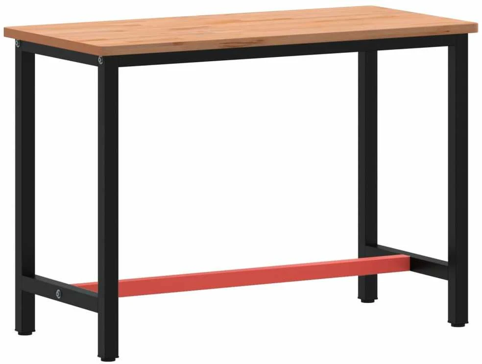 Darbastalis, 115x55x81,5cm, bukmedžio masyvas ir metalas