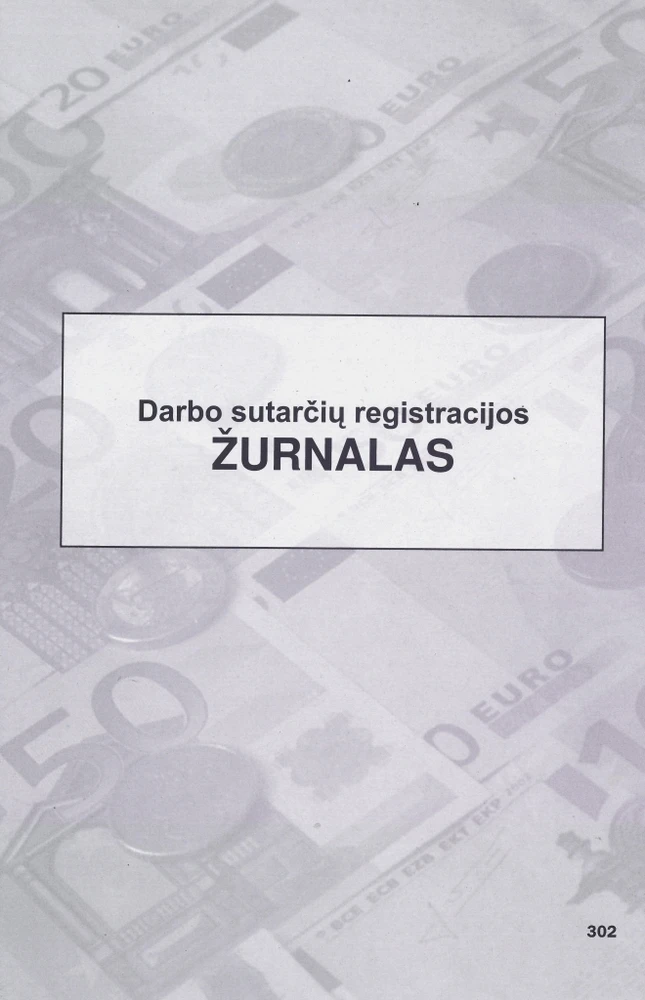 Technoinform Darbo sutarčių registravimo žurnalas, A4, 12 lapų