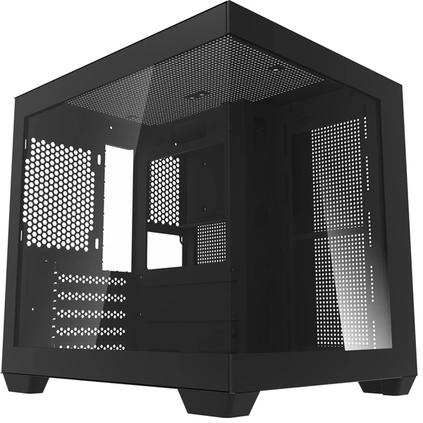„Darkflash C275P“ kompiuterio korpusas be ventiliatorių (juodas)
