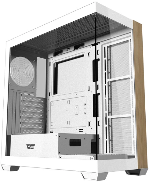 „Darkflash DS900W“ kompiuterio korpusas be ventiliatorių (baltas)