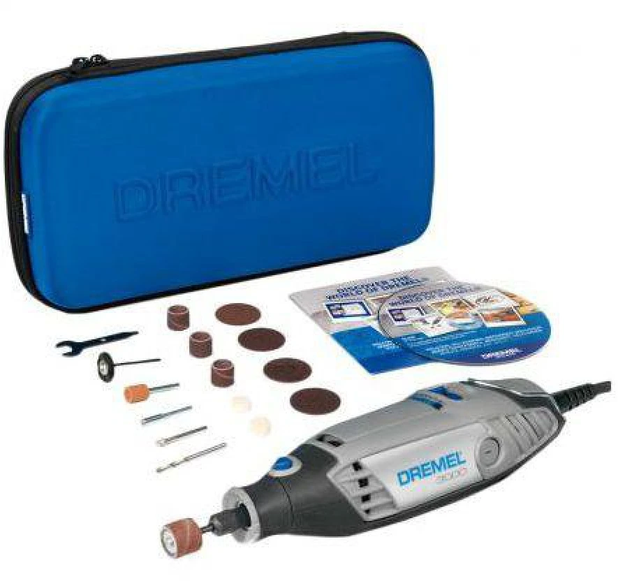 DREMEL 3000 serijos rotacinis įrankis + 15 priedų