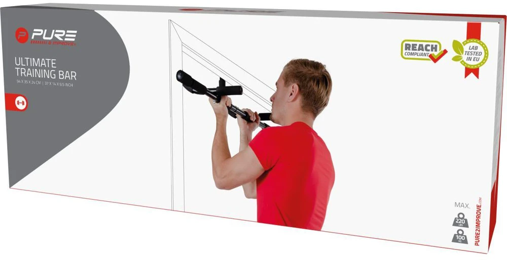 Pure2Improve | Multi-Function Gym Bar | Juodas