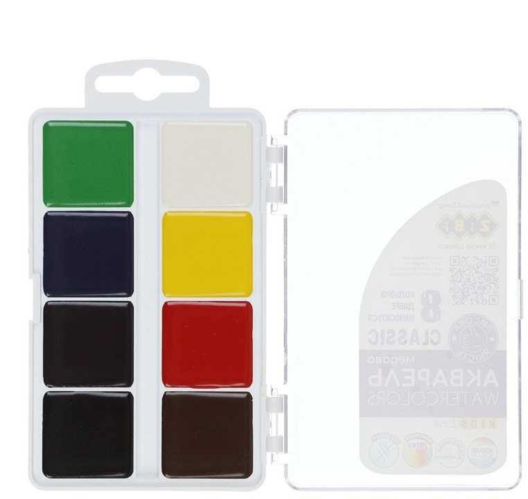 Dažai akvarelė Zibi Classic Kids, įvairių spalvų