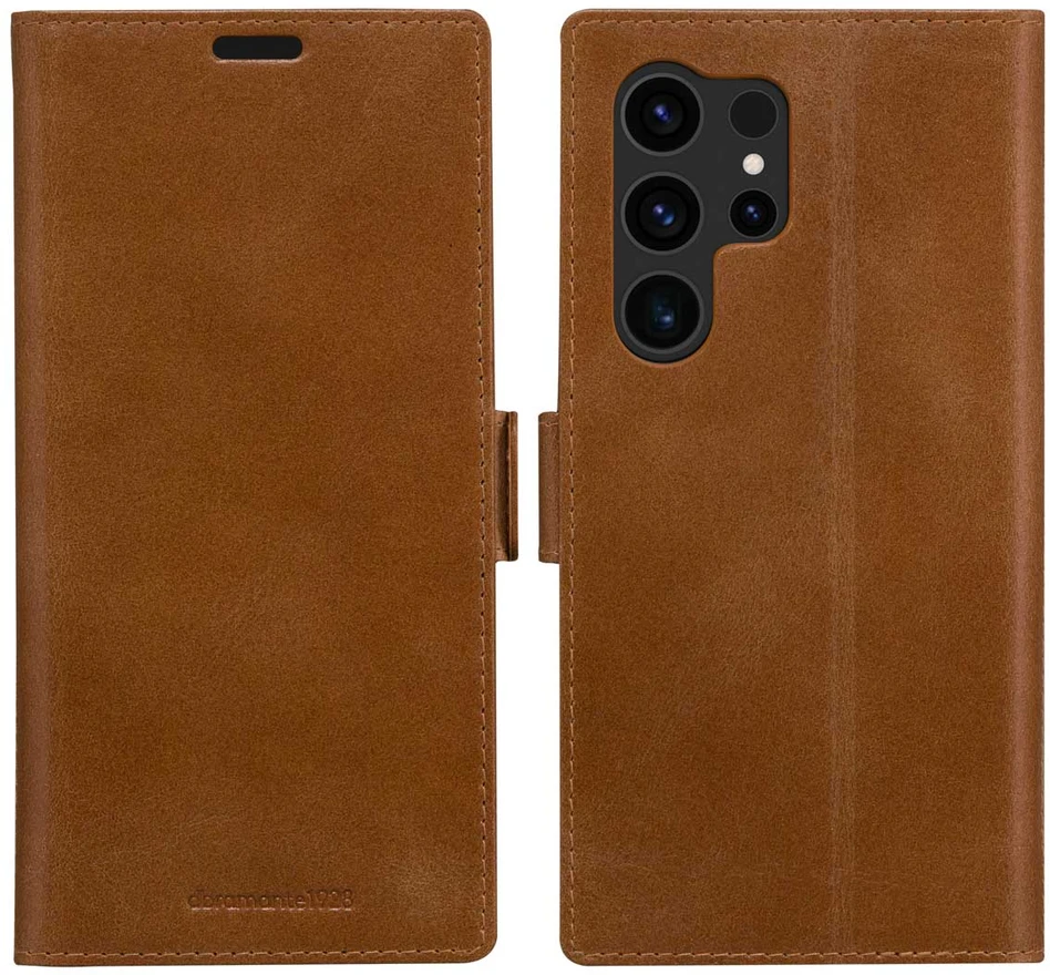 dbramante1928 Copenhagen atverčiamas dėklas, skirtas Samsung Galaxy S24 Ultra – rudas