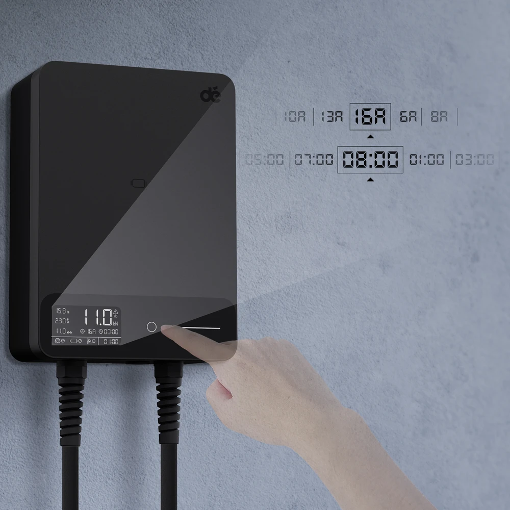 dé 11kW Wallbox with 10m Cable (APP VERSION)