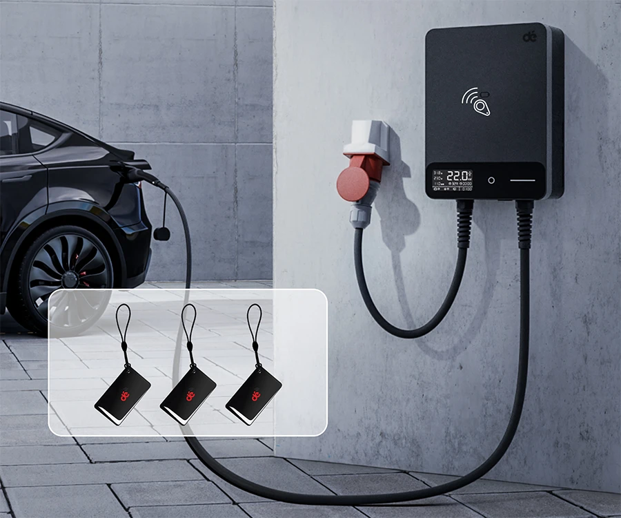 dé 22kW Wallbox with 10m Cable (APP VERSION)