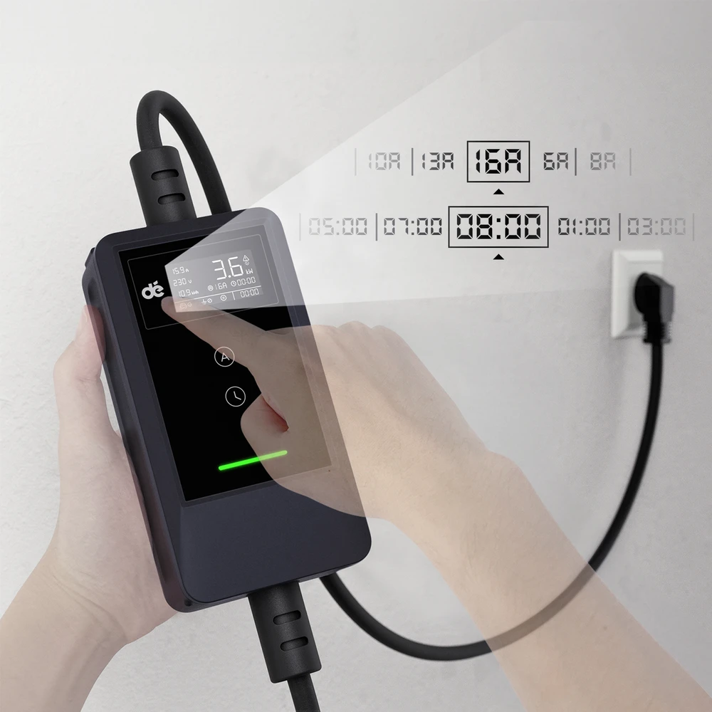 dé 3kW Portable Charger with 10m Cable (APP VERSION)