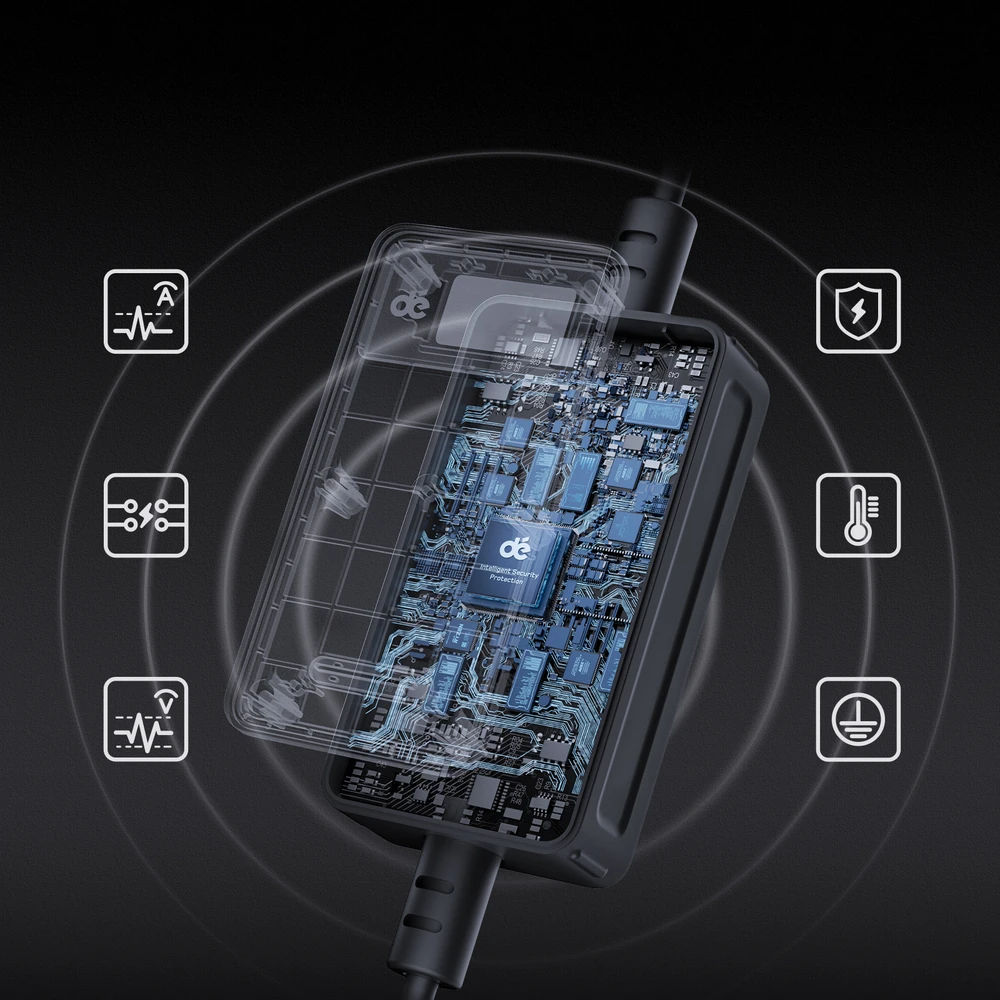 dé 3kW Portable Charger with 7m Cable (APP VERSION)
