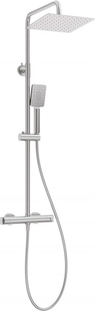 Deante dušo sistema su termostatiniu maišytuvu NAC_F4HT, Brushed steel