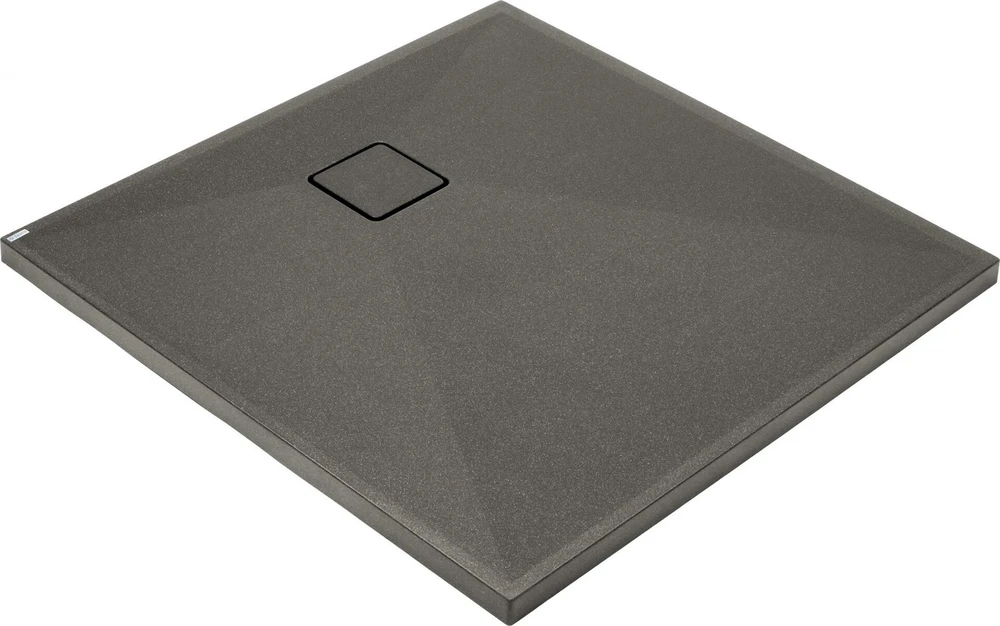 Granitinis dušo padėklas Deante Correo, Anthracite metallic, 80x80 cm