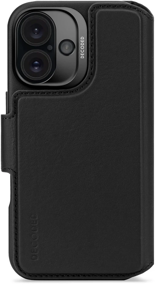 Carruzzo Decoded Leather Detachable Wallet mobiliojo telefono dėklas 15,5 cm (6.1″) Piniginės tipo Juoda