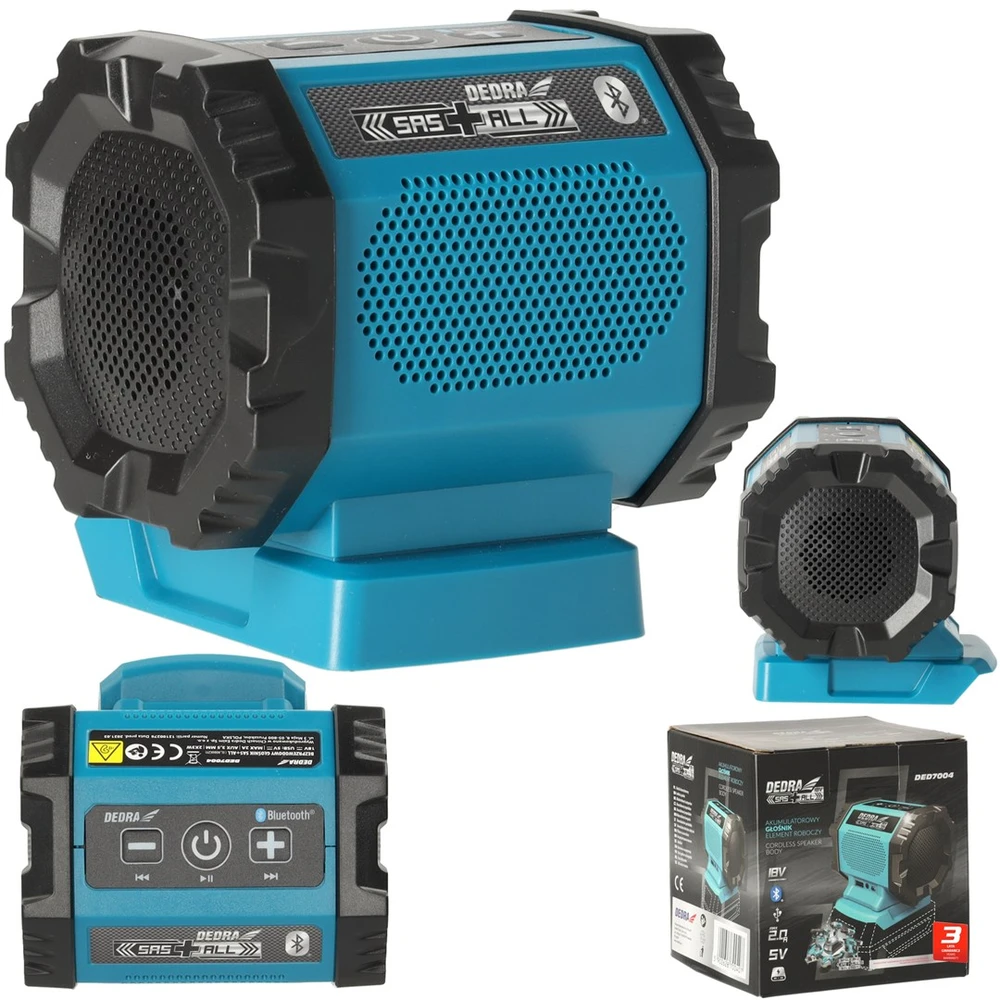 Dedra Akumuliatorinis garsiakalbis bluetooth USB lizdas 18V