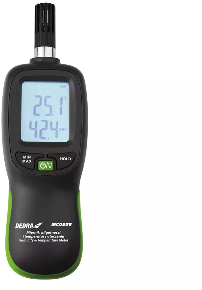 Dedra Miernik Aplinkos drėgmės ir temperatūros matuoklis