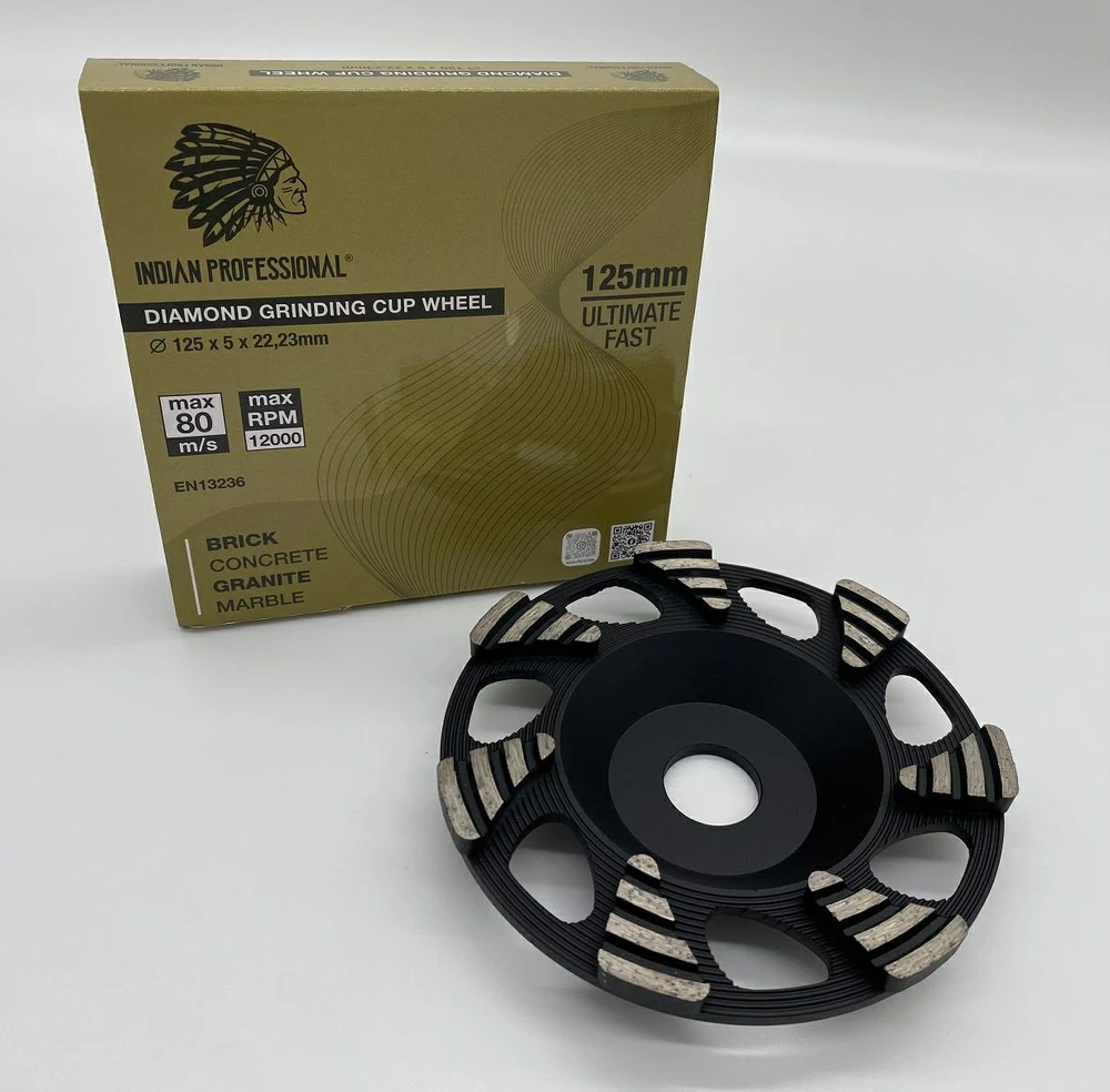 DEIMANTINIS DISKAS BETONO ŠLIAVIMUI 125mm ULTIMATE FAST INDIAN PROFESSIONAL