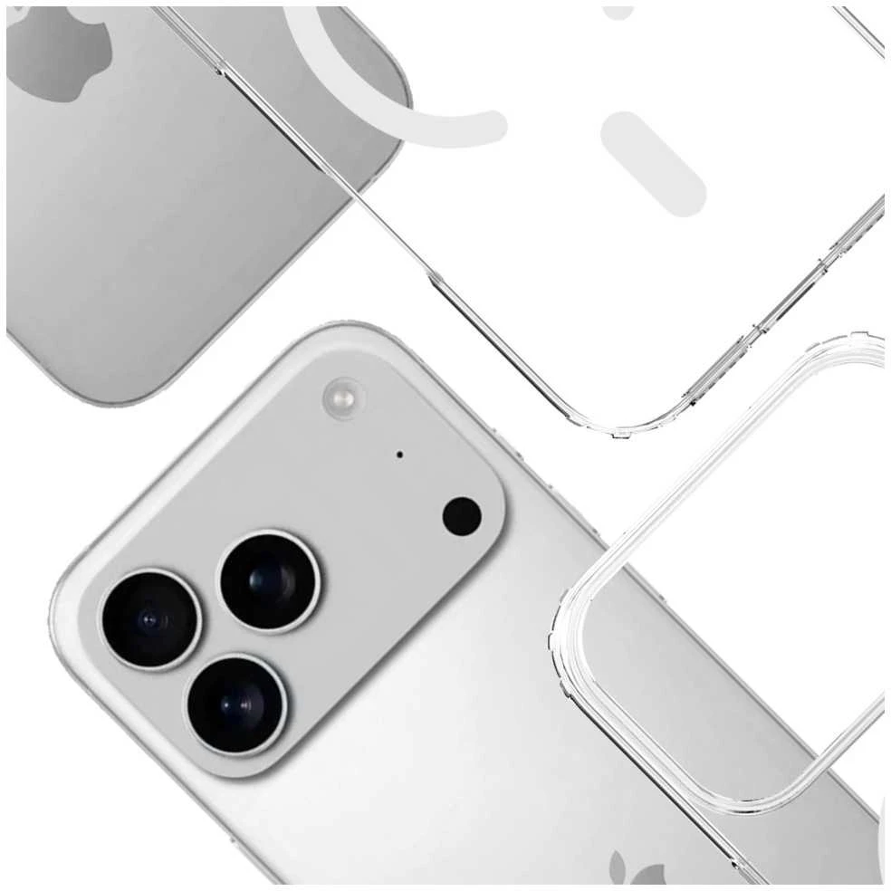 Dėklas 3Mk Apsauginis 3mk „Armor MagCase“, skirtas „iPhone 17 Pro“ – skaidrus