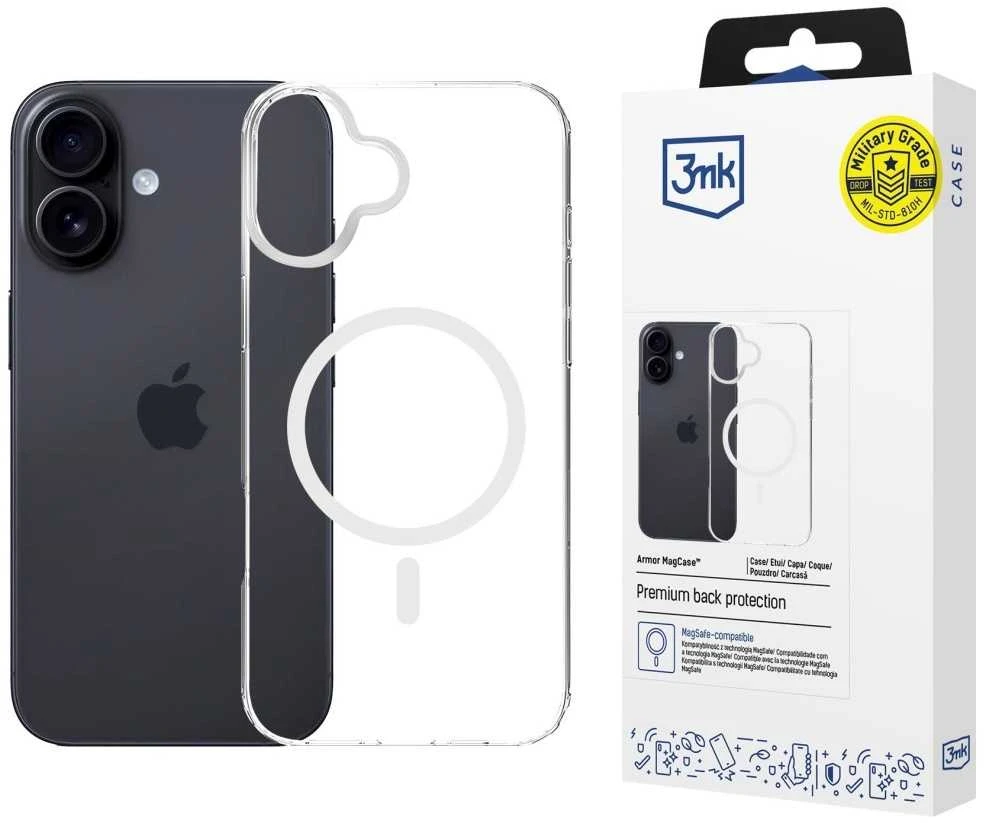 Dėklas 3Mk apsauga 3mk „Armor MagCase“, skirtas „iPhone 17“ – skaidrus