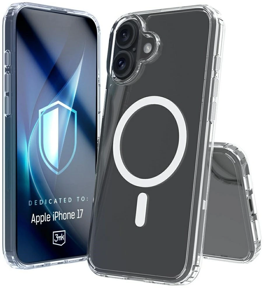 Dėklas 3Mk apsauga 3mk „Armor MagCase“, skirtas „iPhone 17“ – skaidrus